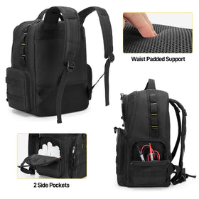 Rexmica Tool Backpack waist pad provides stable all-day comfort
