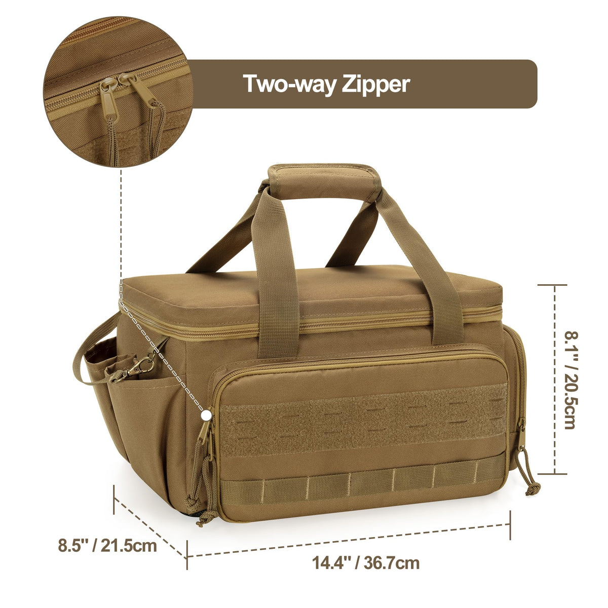 Rexmica tool bag bottom has PU anti-slip coating.