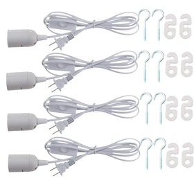 REXTIN 4-pack E26 sockets for easy pendant lighting installation