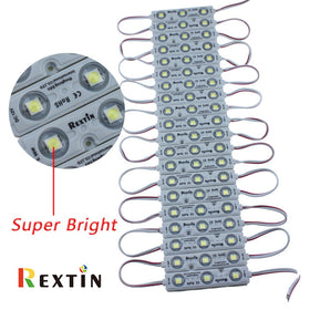 REXTiN sign advertising lit brightly by waterproof LED modules.