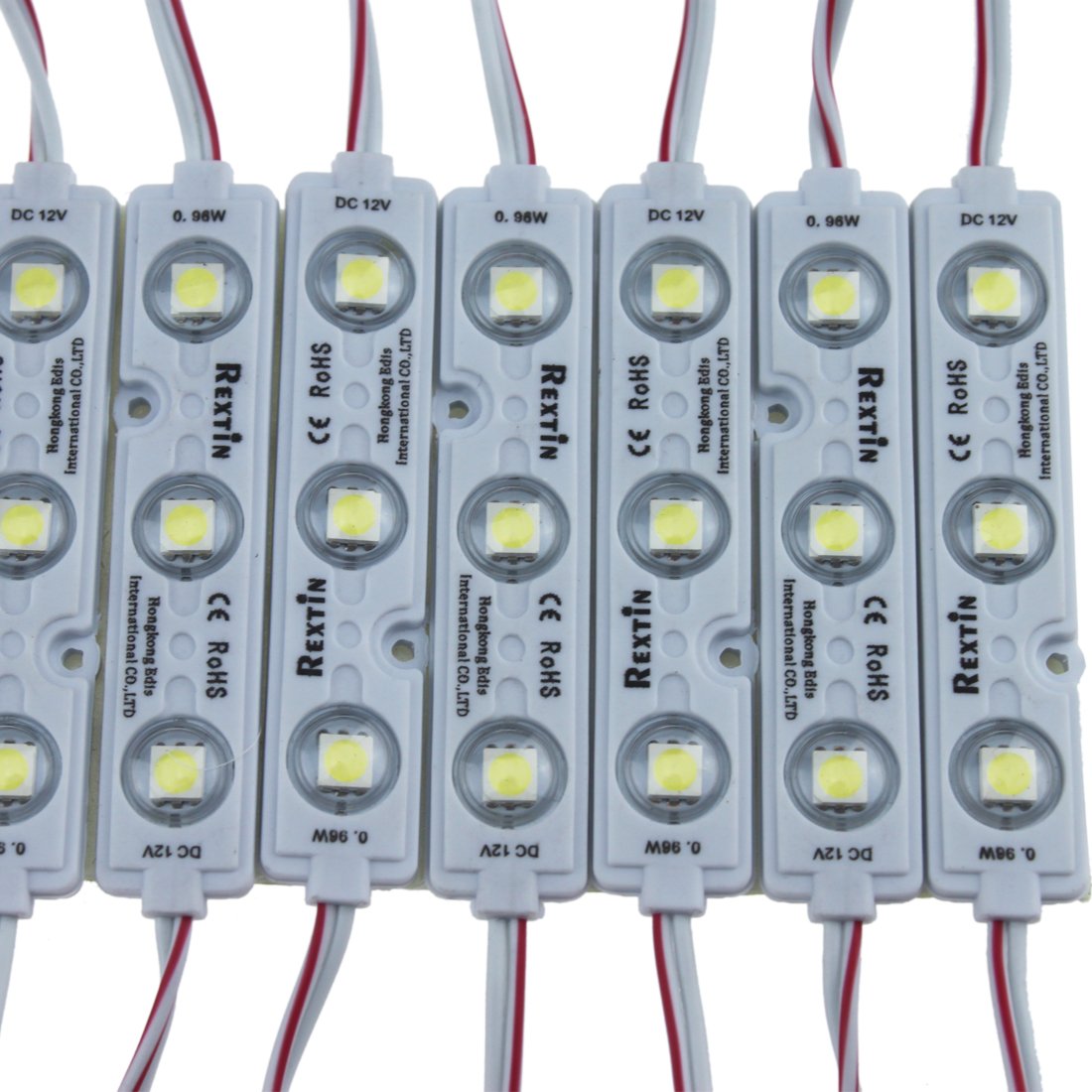 REXTiN super-bright 3-led module closeup for high-visibility signage.