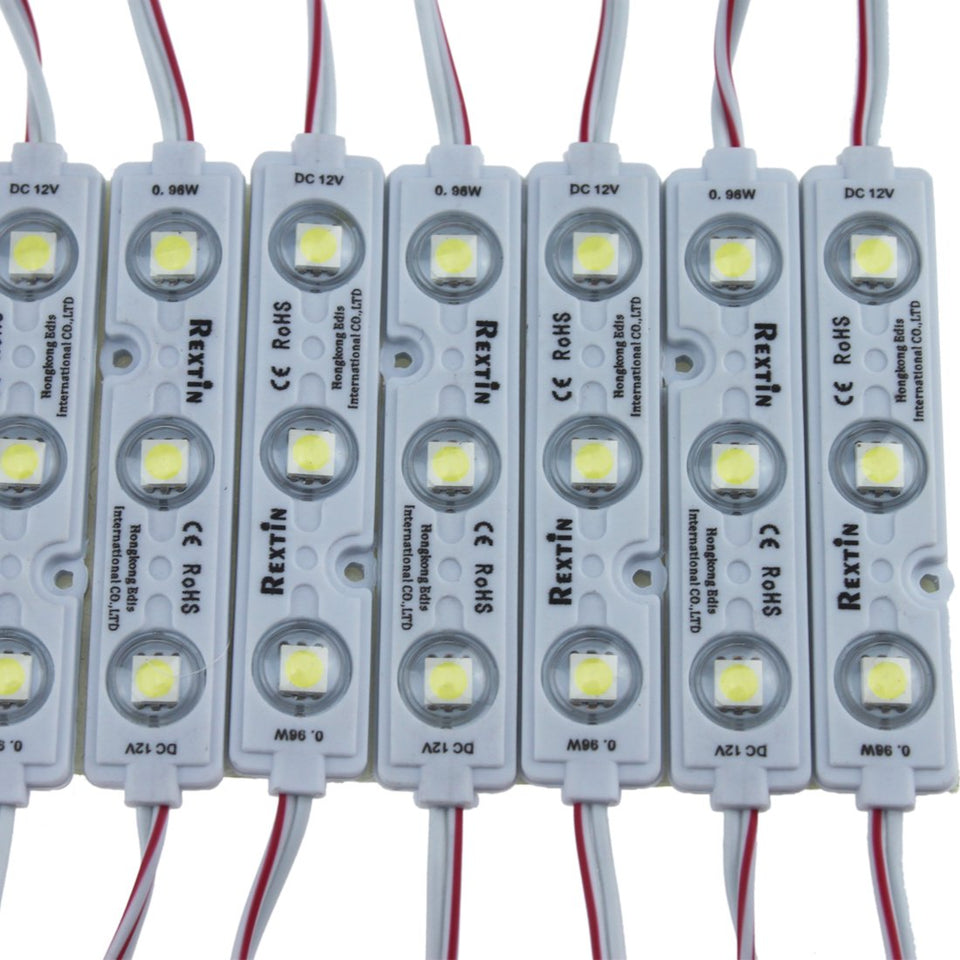 REXTiN super-bright 3-led module closeup for high-visibility signage.