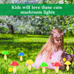 ReyeeInc easy-install mushrooms stake directly into ground for fast setup.