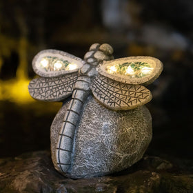 Rezpuao dragonfly balcony ornament garden accent under sun