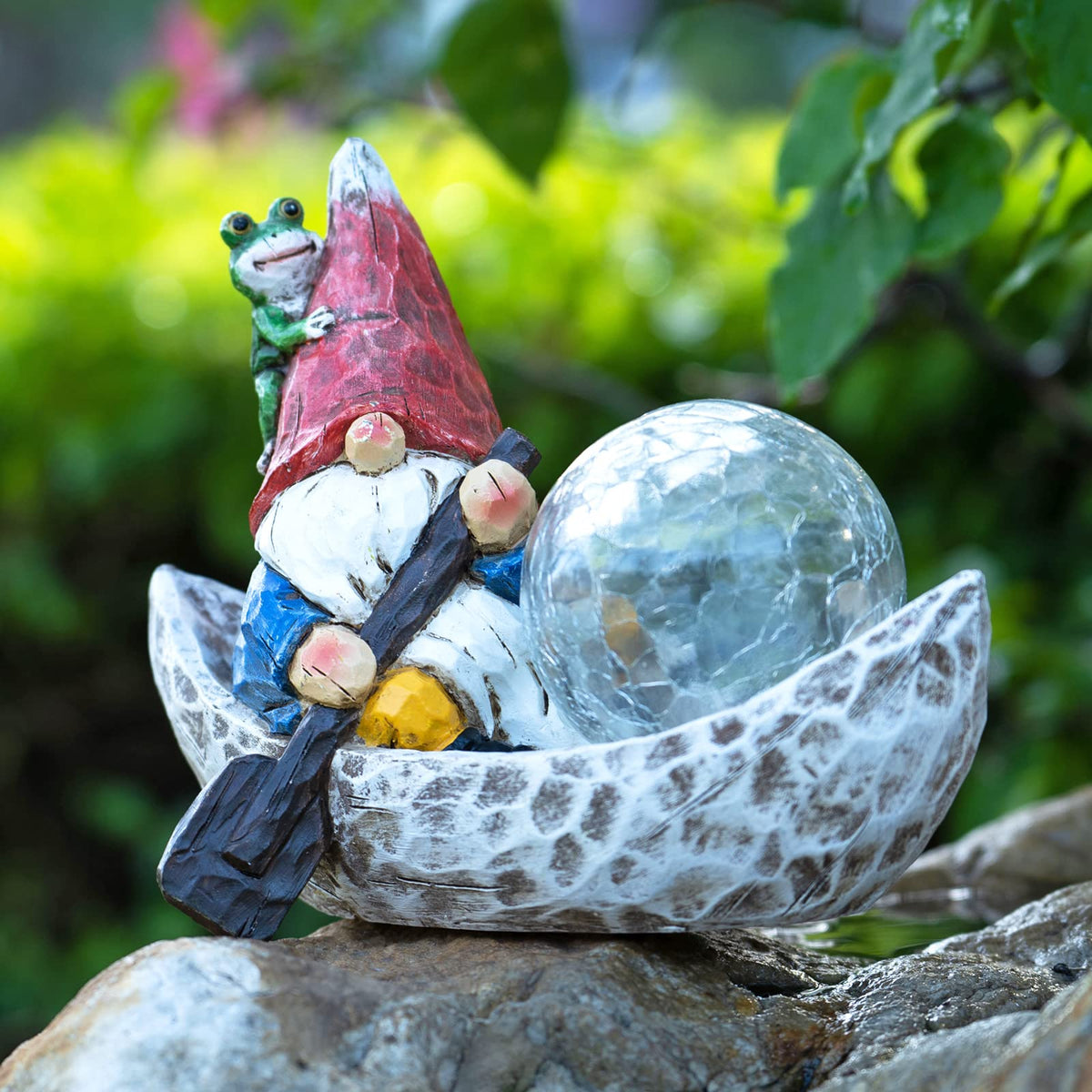 Rezpuao garden gnome statue adds playful charm to your yard decor.