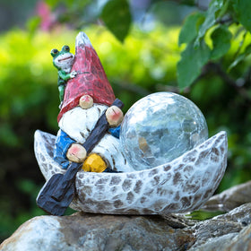 Rezpuao garden gnome statue adds playful charm to your yard decor.