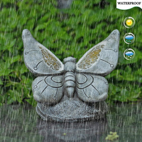 Rezpuao outdoor butterfly figurine with UV coating for lasting color.