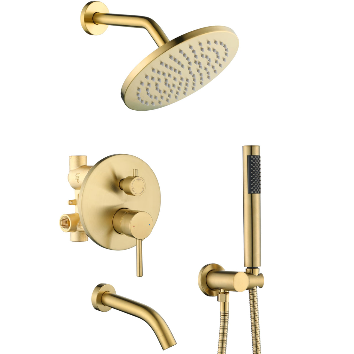 RF SUNUAN 8-inch rain shower head delivers full-coverage spa-like flow
