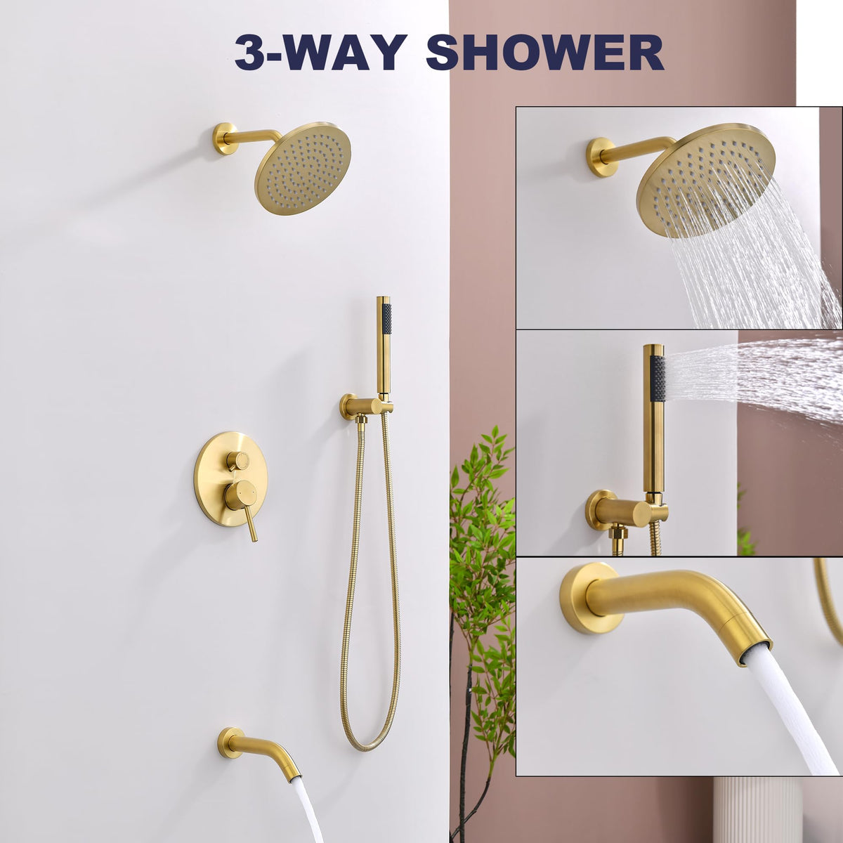 RF SUNUAN all-metal construction resists rust in humid bathrooms