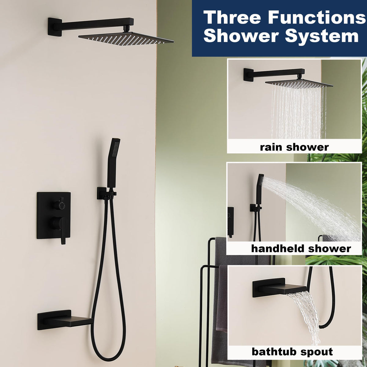 RF SUNUAN wide tub spout speeds up bath filling