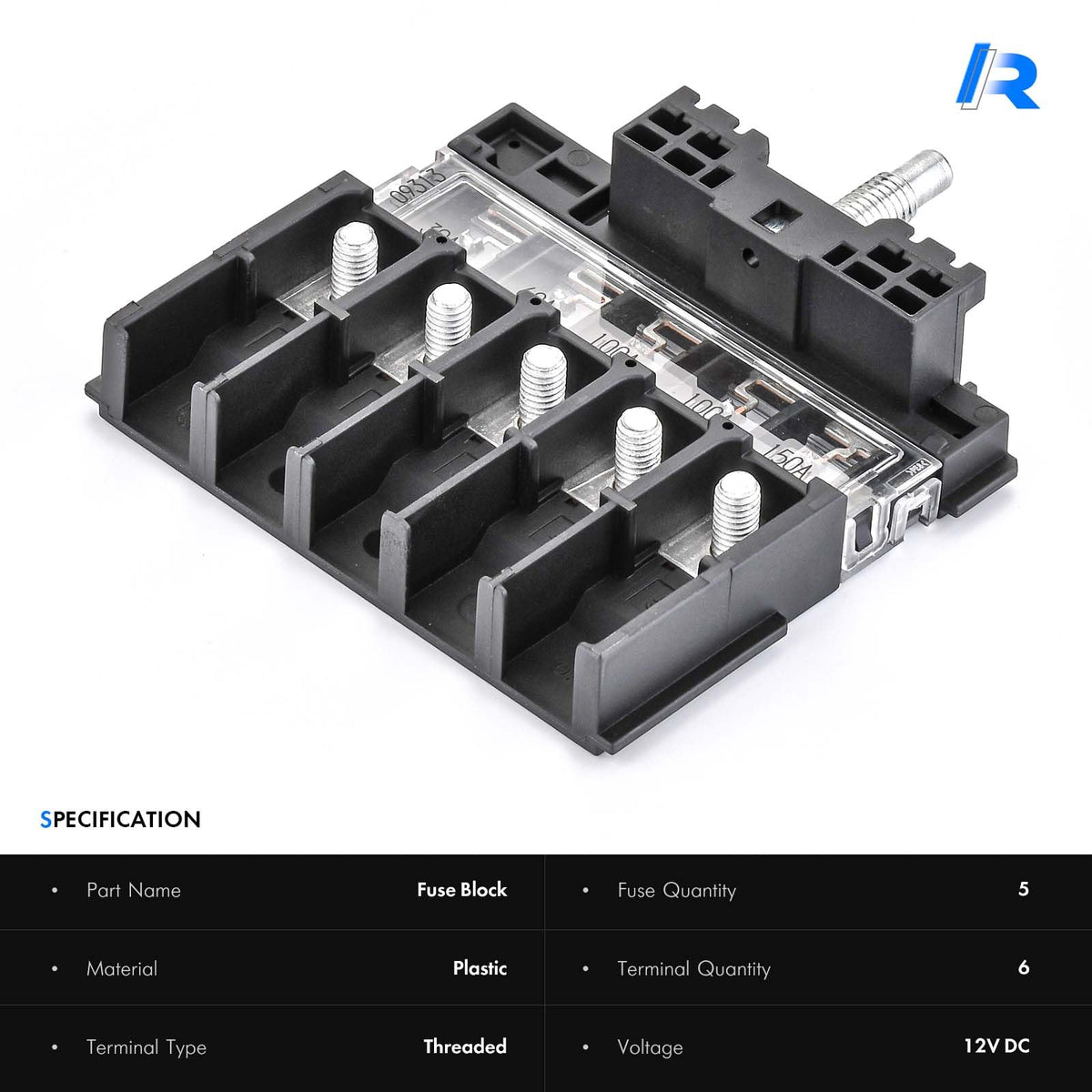 Rhacoziauto 956601 replacement fuse block with heat-resistant design.