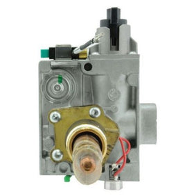 Rheem AP14270G gas valve gray front view shows a durable OEM part for reliable service.