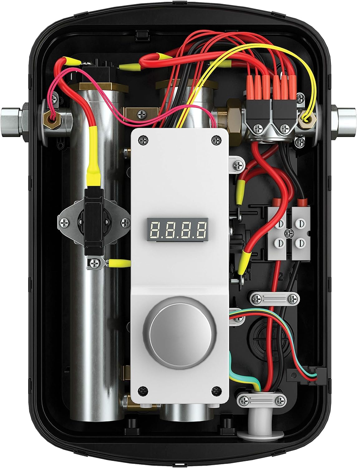 Rheem RTEX-13 side water connections simplify installation and configuration.