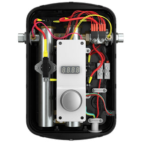 Rheem RTEX-08 installation setup showing simple 1/2 inch NPT connections.