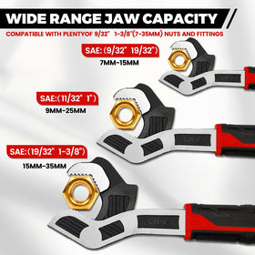 Rhevosil 10in wrench set tool view for heavy-duty fittings