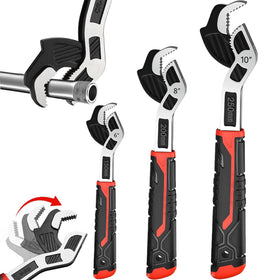 Rhevosil 6in wrench set front view for versatile pipe tightening