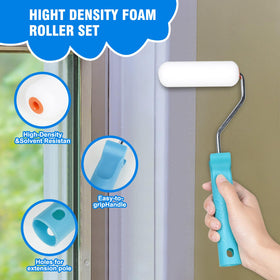 Rhibak 2.5-inch angel brush adds controlled detail for corners.