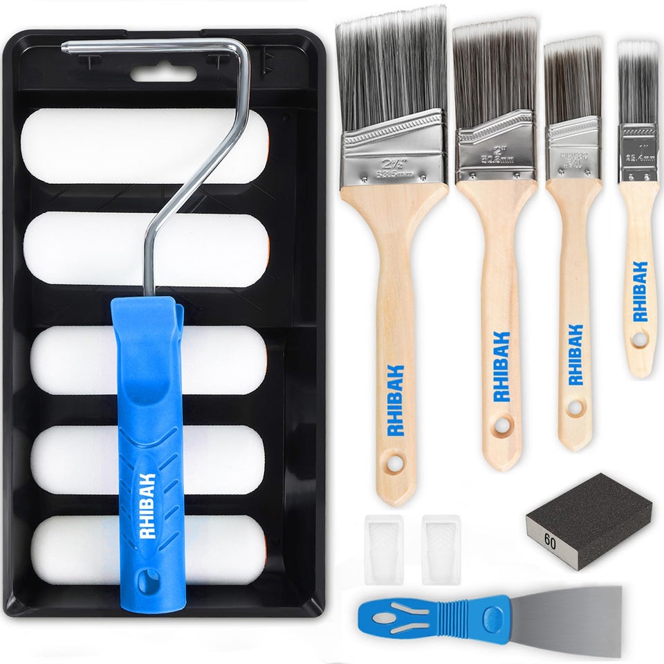 Rhibak Paint Roller Kit overview for professional-like home painting projects.