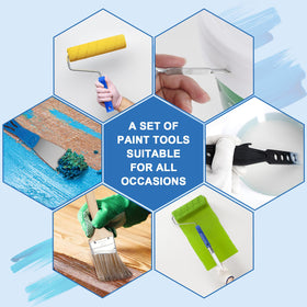 Rhibak stirring rod and scraper ensure even paint consistency