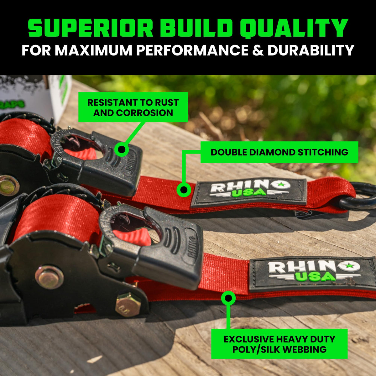 Rhino USA coated full-bend S-hooks protect gear and surfaces.