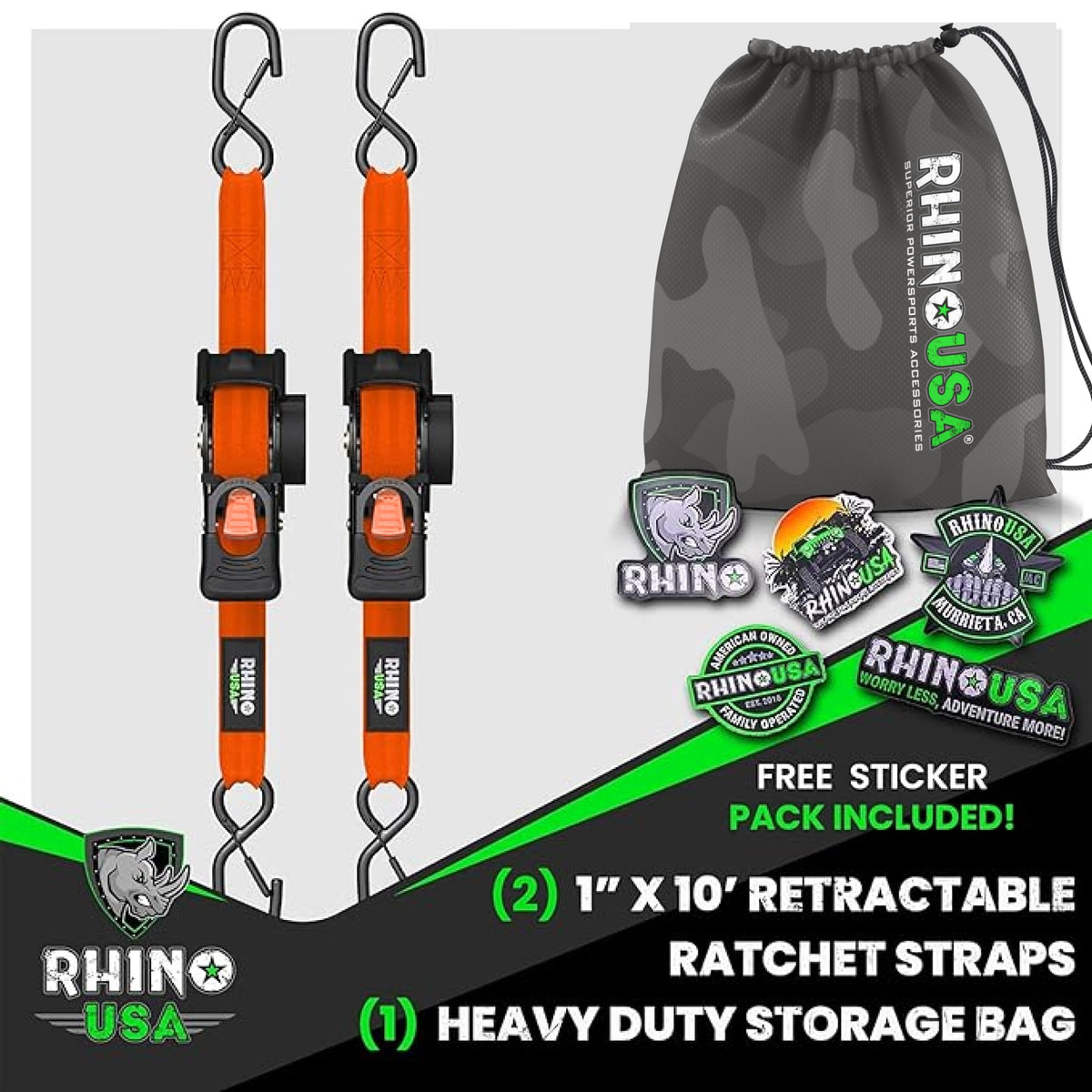 Rhino USA zinc-coated S-hooks provide durable connections