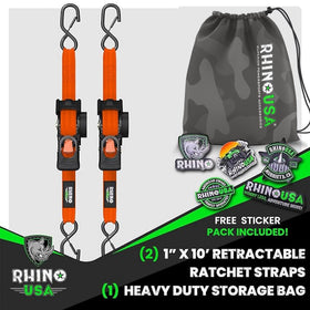Rhino USA zinc-coated S-hooks provide durable connections