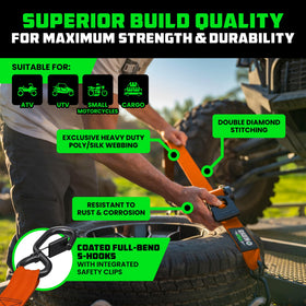Rhino USA ergonomic padded handle improves comfort during tightening.