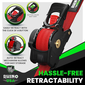 Rhino USA ergonomic padded-handle helps comfortable operation during heavy-duty tying.