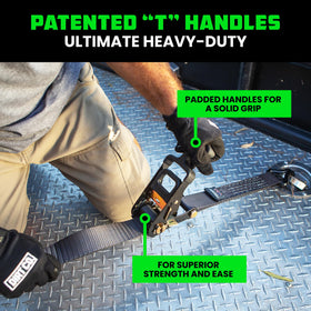 Low clearance design prevents underside scratches during loading