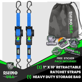 Rhino USA soft loop tie downs included for versatile anchor points