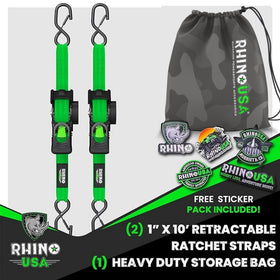 Rhino USA soft loop tie-downs enabling versatile anchoring