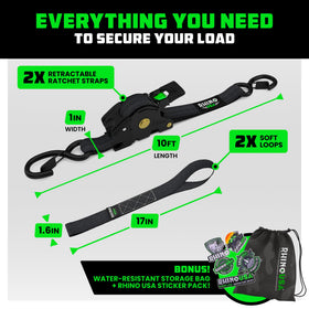 Rhino USA soft loop tie-downs enable versatile anchor points