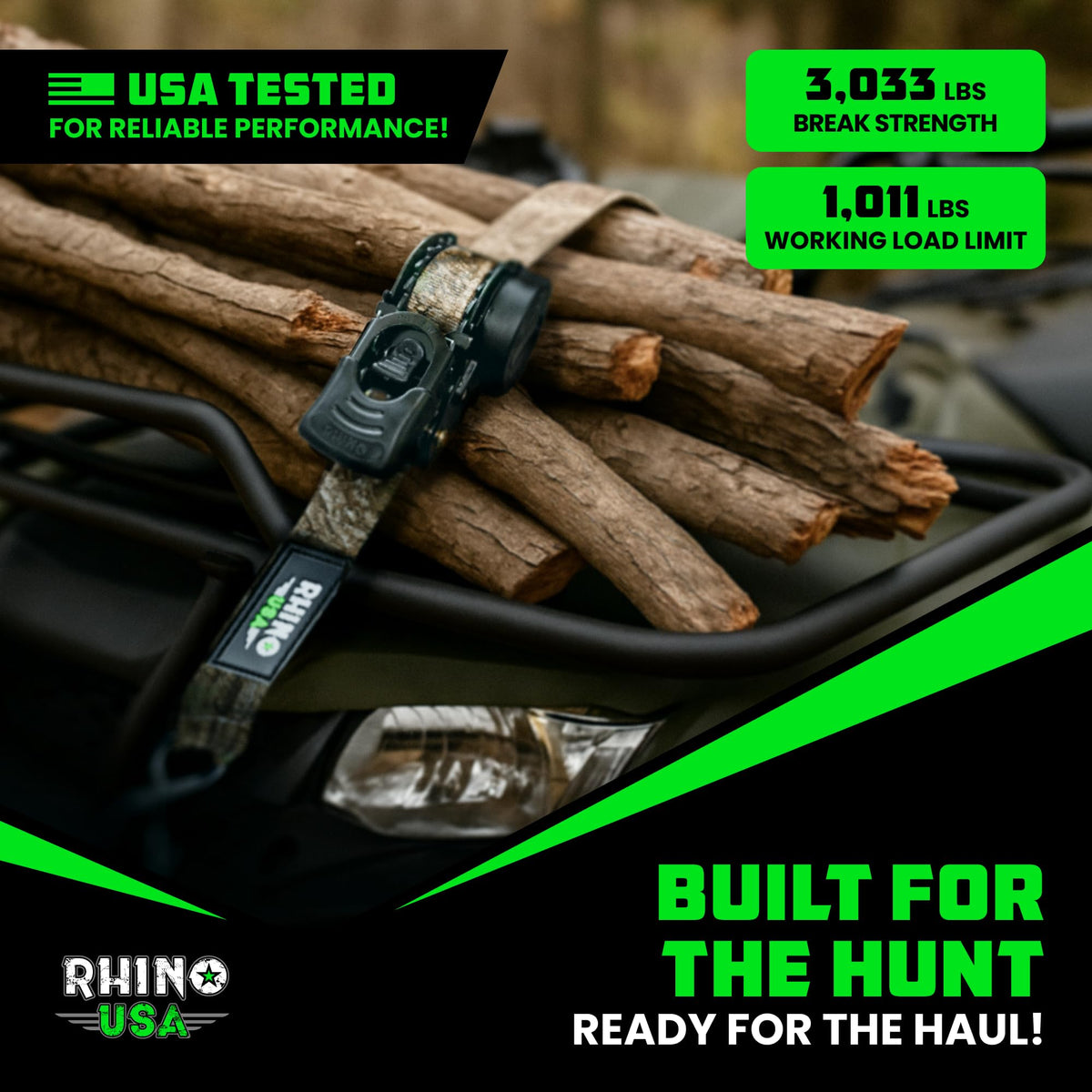 Rhino USA easy storage when not in use keeps straps organized.