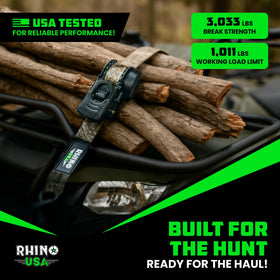 Rhino USA easy storage when not in use keeps straps organized.