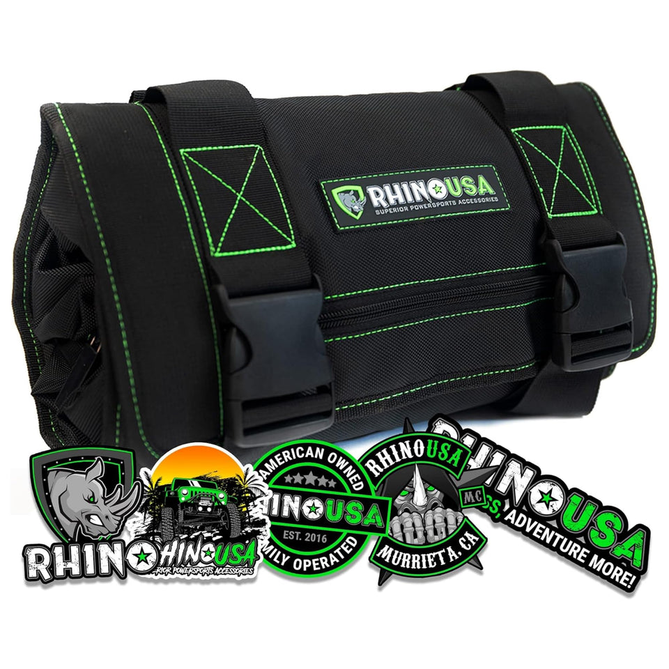Rhino USA Tool Bag Roll in durable canvas suitable for rugged jobs and travel storage