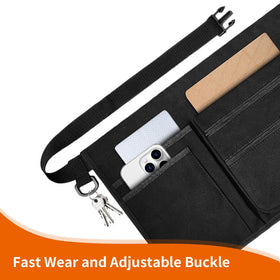 RHQQ foldable, lightweight apron showcasing compact storage capability.