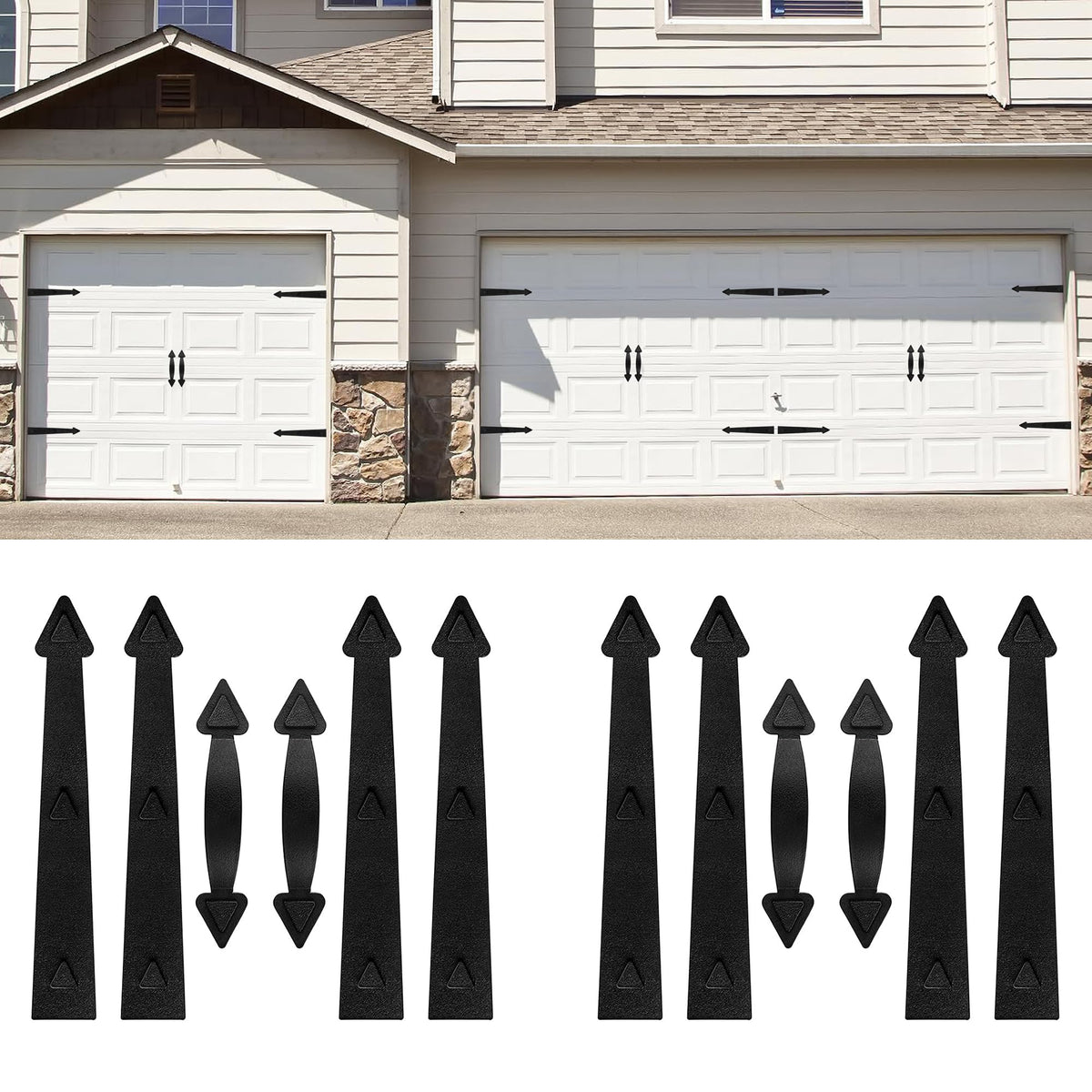 RHULKRUI magnetic hinges on iron door for quick decorative upgrade