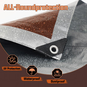 RhymBar hot-sealed grommets ensure reliable tie-down points in windy conditions.