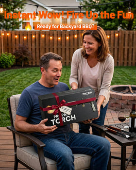 RHYZIA torch four-step setup for easy ignition