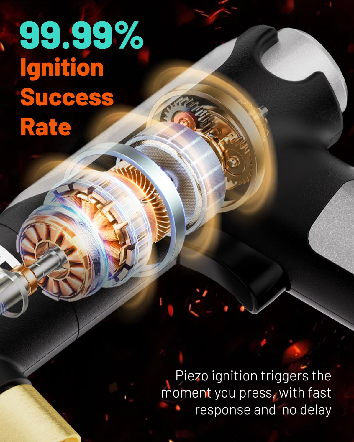 RHYZIA torch precision control knob enables adjustable heat