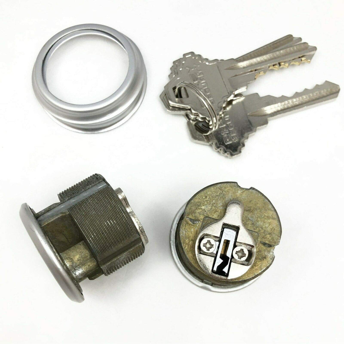 RI-KEY SECURITY 5/16-inch stamped trim ring included for neat mounting.