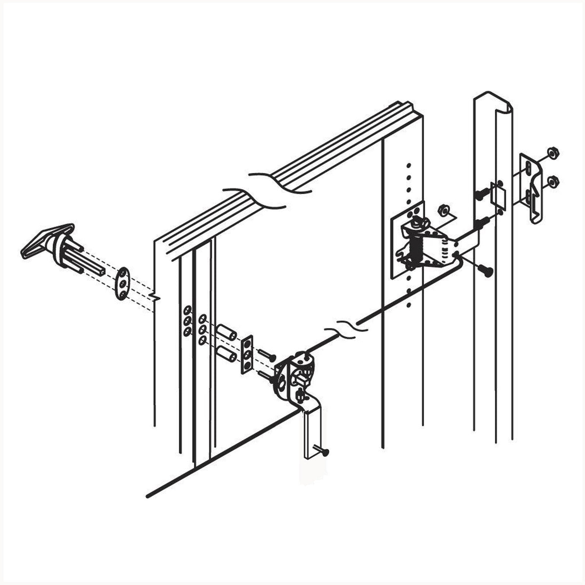 RI-KEY Security inside release handle for safe exit