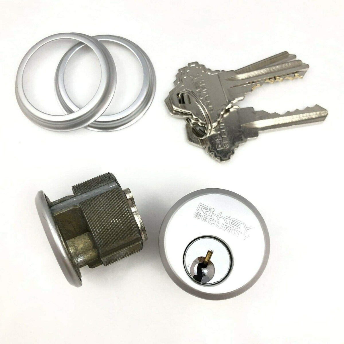 RI-KEY SECURITY ready-to-install mortise cylinders for storefront doors.