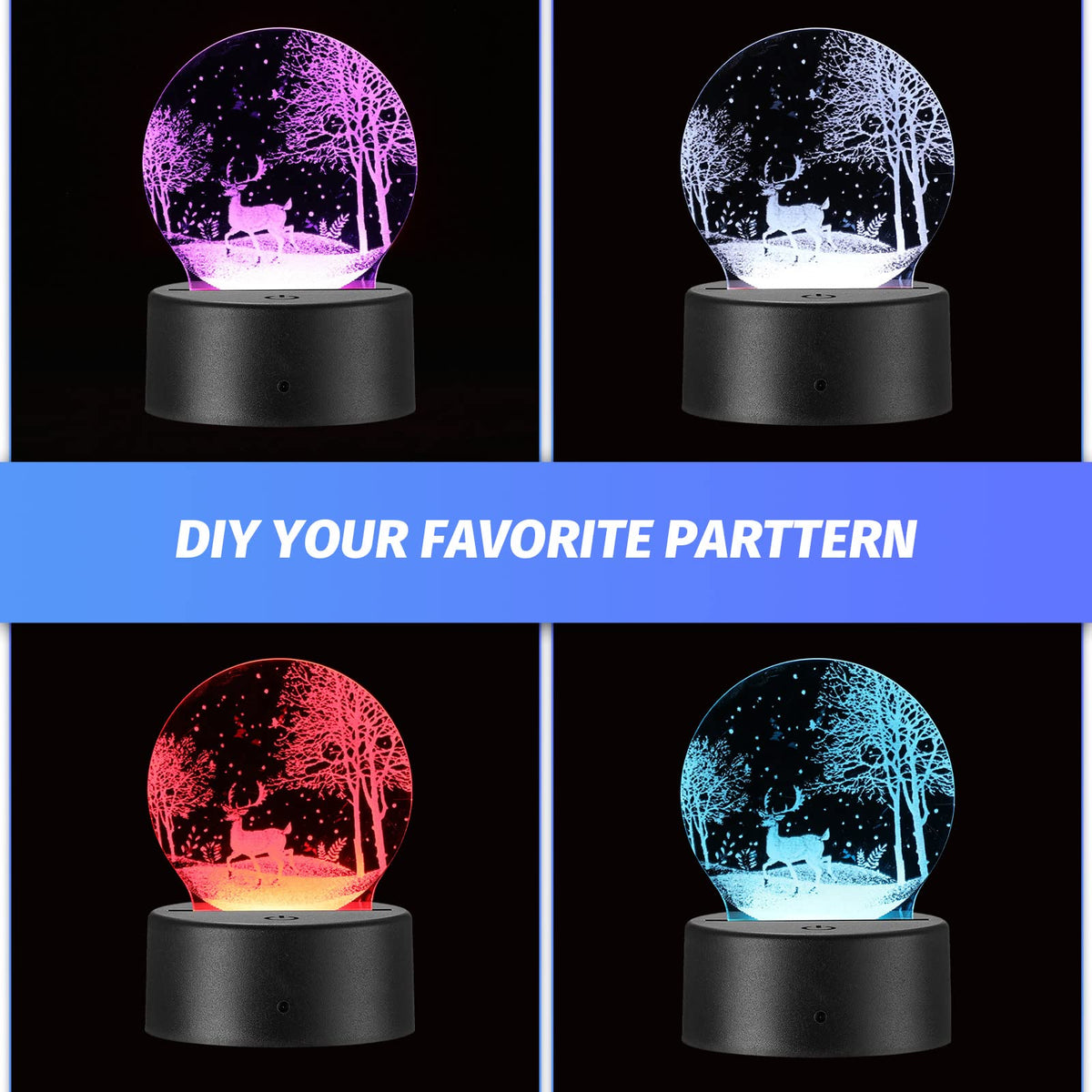 Riakrum 16 colors and 4 modes offer versatile mood lighting.