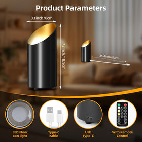 Ribgwo floor light with remote control set to adjust