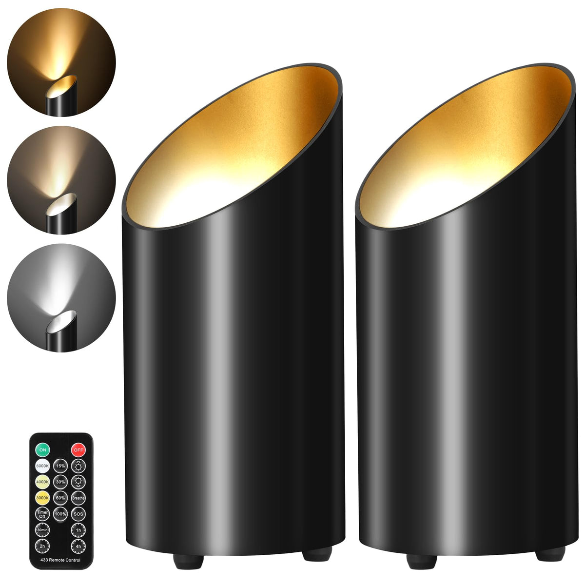 Ribgwo wireless floor light beside sofa creating warm ambient uplight