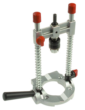 Richelieu multi angled drill guide attached to a 3/8-inch chuck for precise alignment