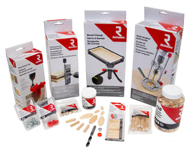 Richelieu drill guide enables precise hole drilling with handheld drill
