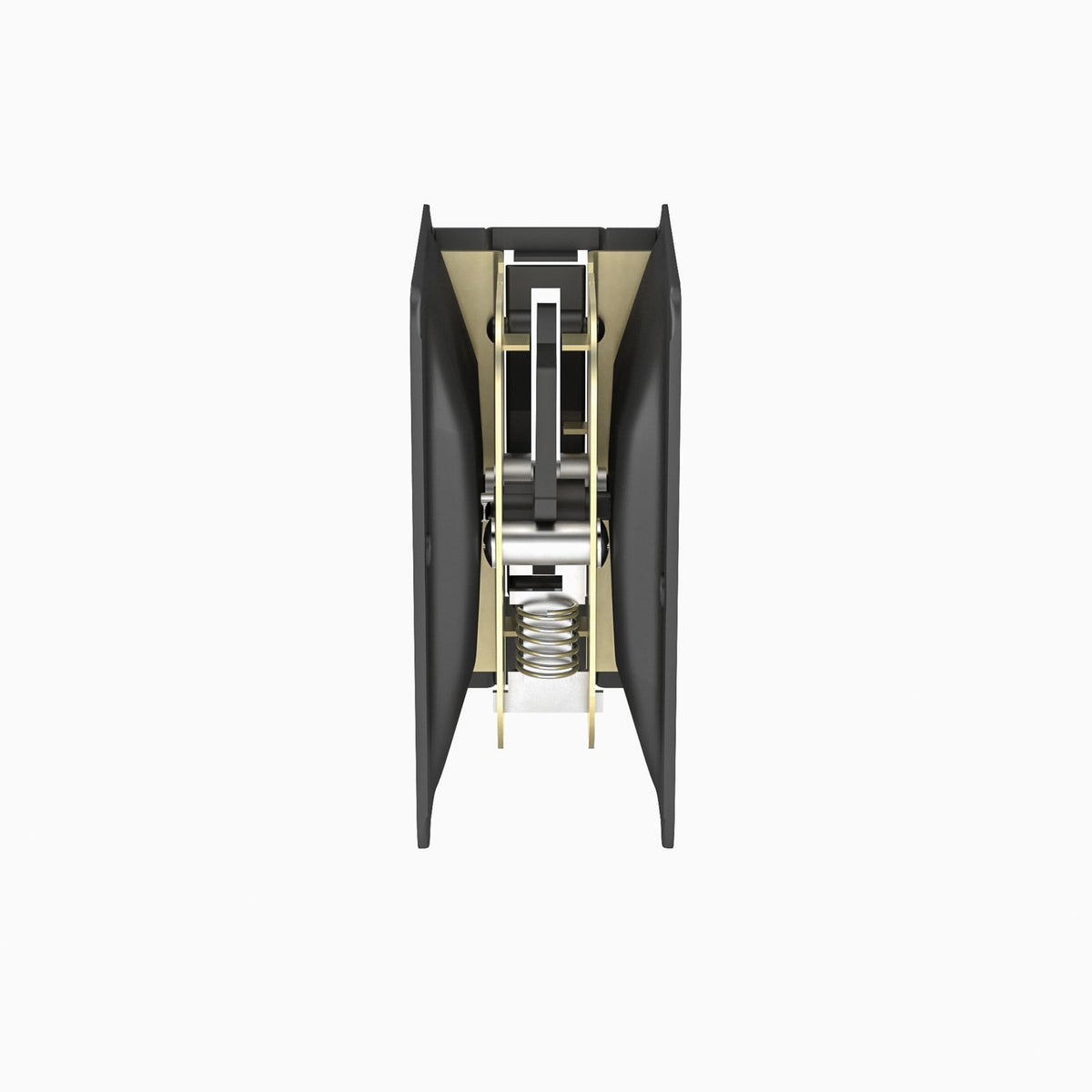 Black finish Onward pull complements bedrooms, bathrooms, and offices.