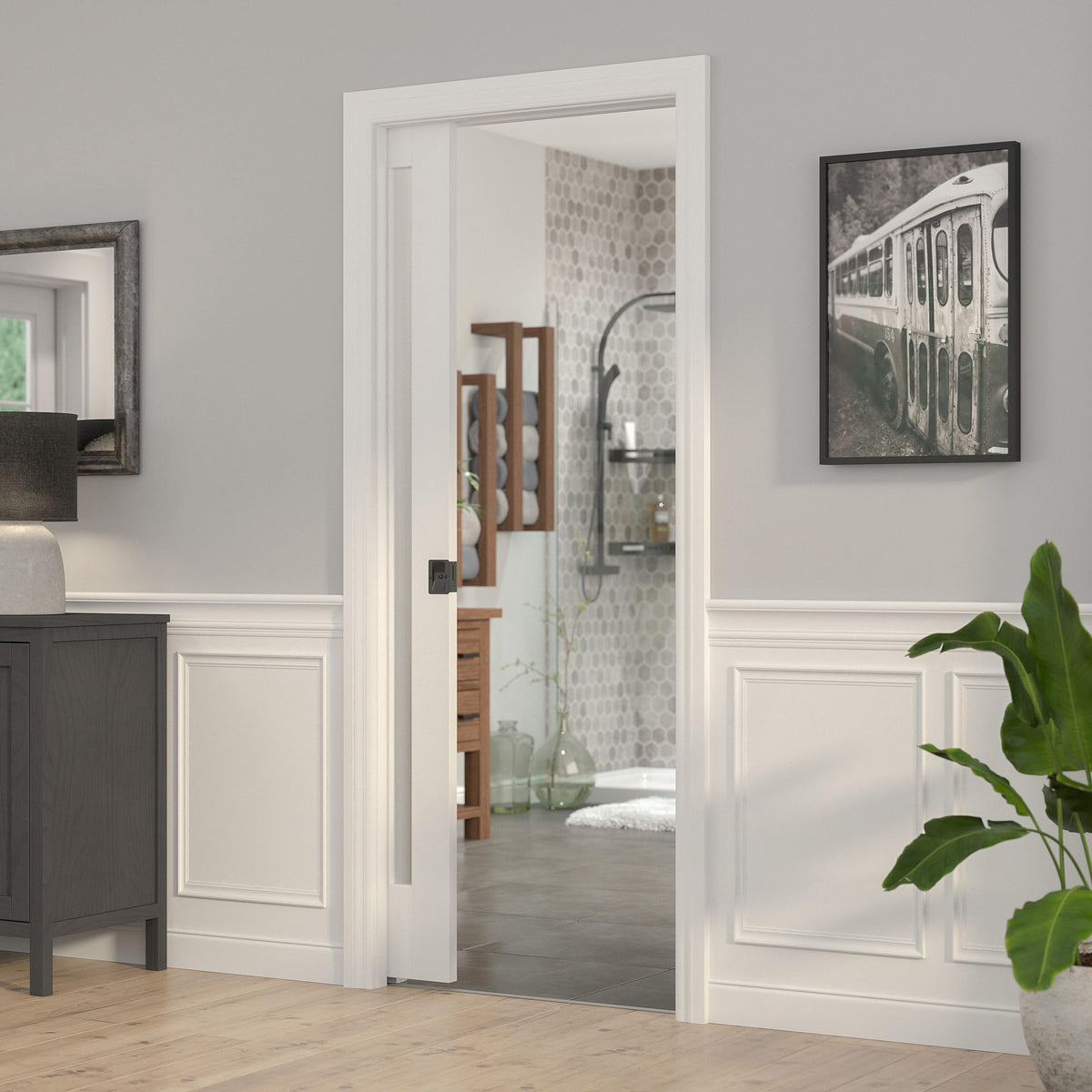 Richelieu Onward works with left and right-handed doors for flexibility.